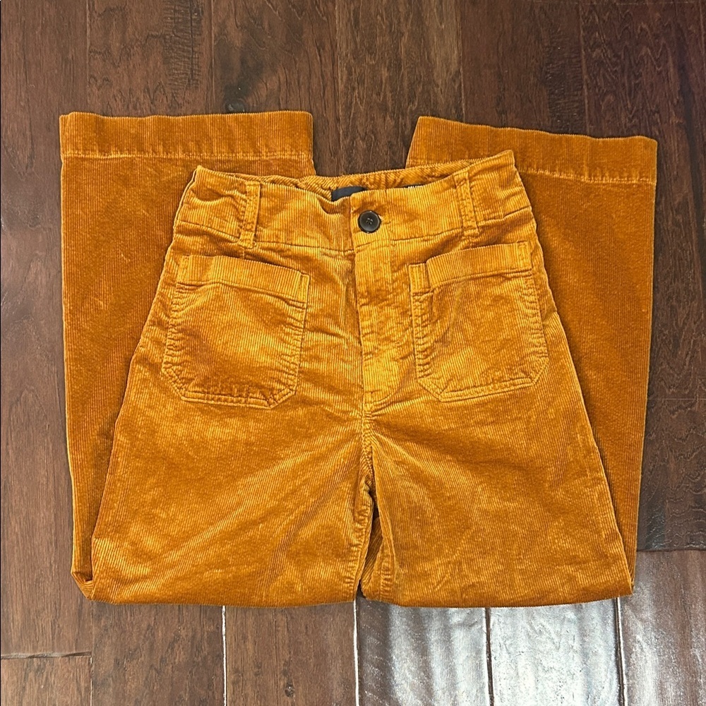 Maeve The Colette Corduroy Crop Wide-Leg Pants - Picture 2 of 6
